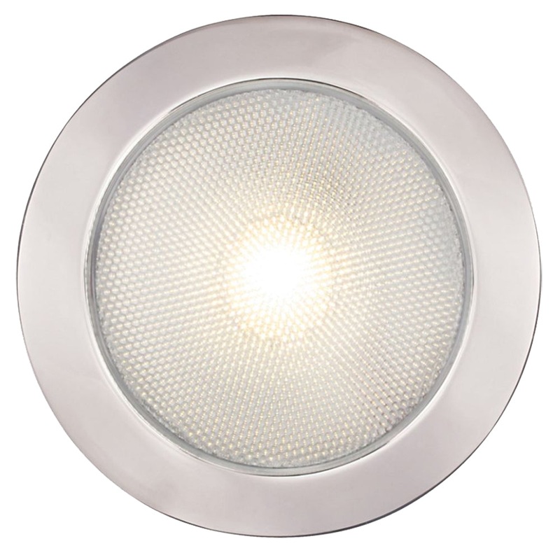 Hella Marine EuroLED 150 Recessed Mount - Warm White - Polished 316 SS Rim