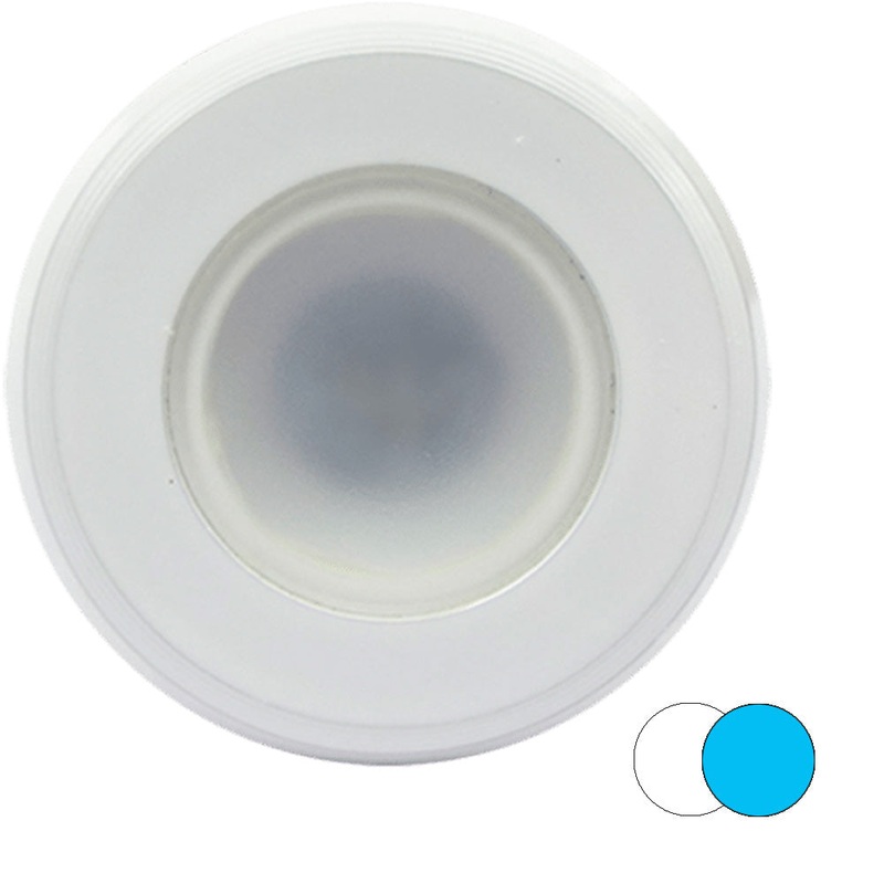 Shadow-Caster 2-Color Blue/White Dimmable White Powder Coat Down Light