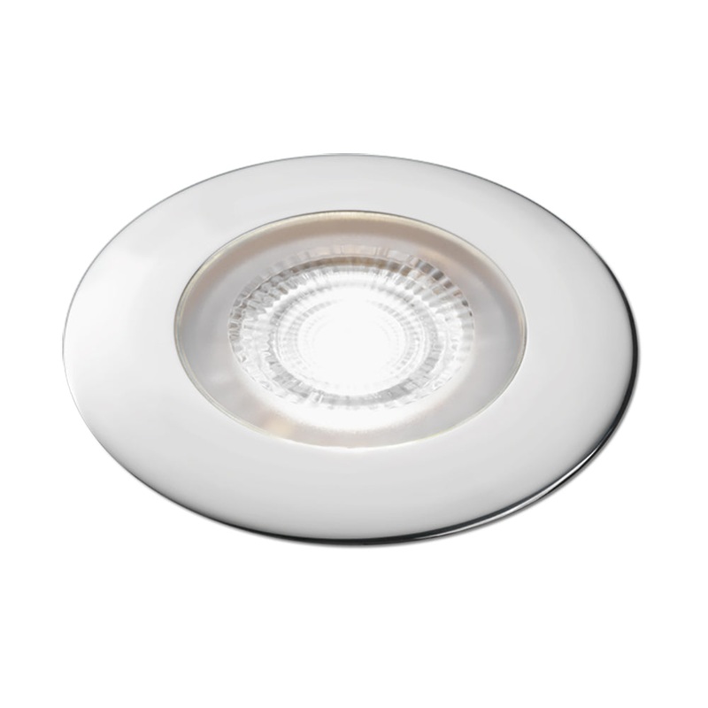 Aqua Signal Atlanta LED Downlight - White/Red LED w/Chrome Housing
