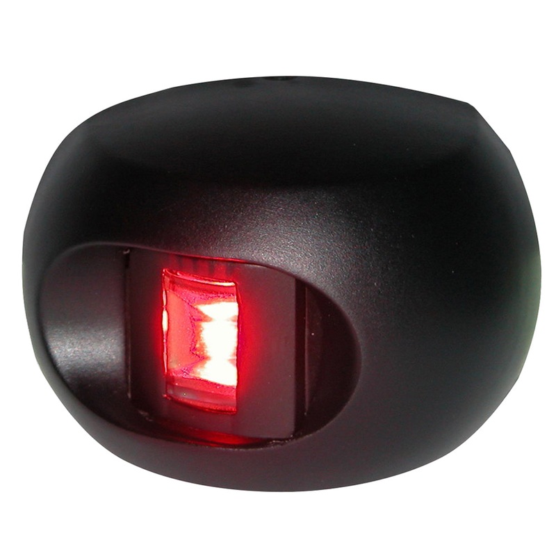 Aqua Signal Series 33 Port LED Side Mount Light - Black Housing