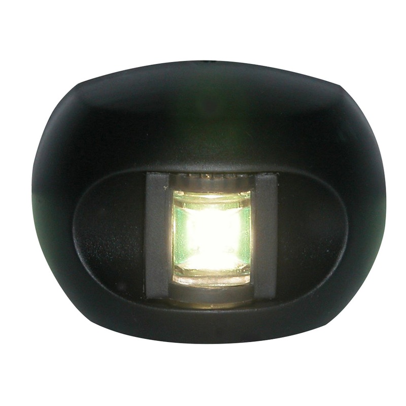 Aqua Signal Series 33 Stern LED Side Mount Light - Black Housing