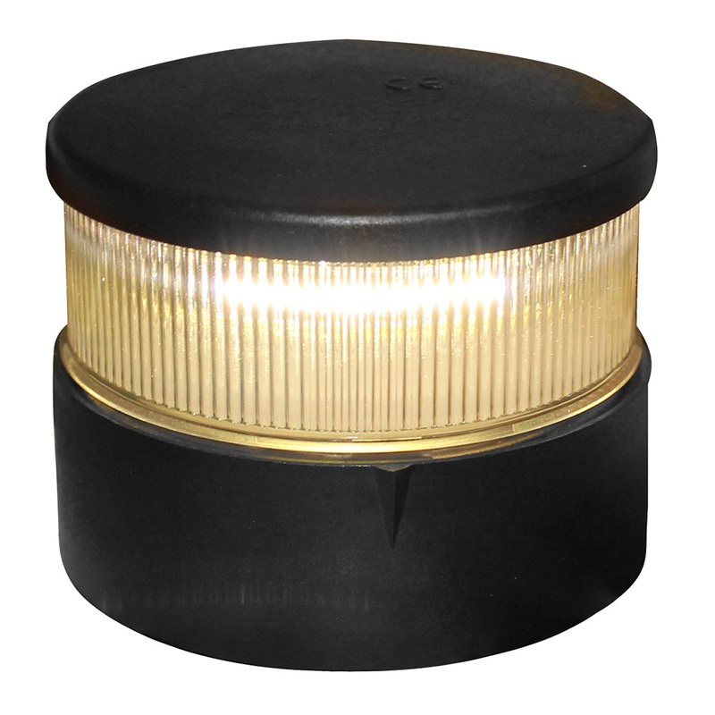 Aqua Signal Series 34 All-Round Mast Mount Light - White LED - Black Housing