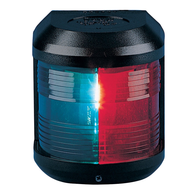 Aqua Signal Series 41 Bi-Color Side Mount Light - 25W - Black Housing