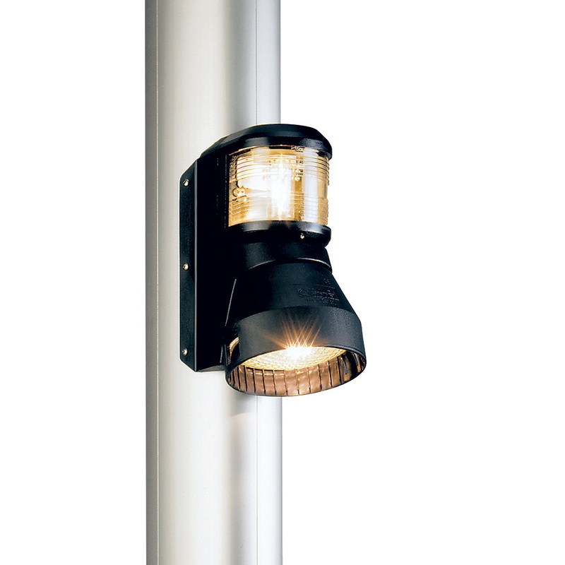Aqua Signal Series 41 Masthead/Foredeck Combo Mast Mount Light - 12V- Black Housing