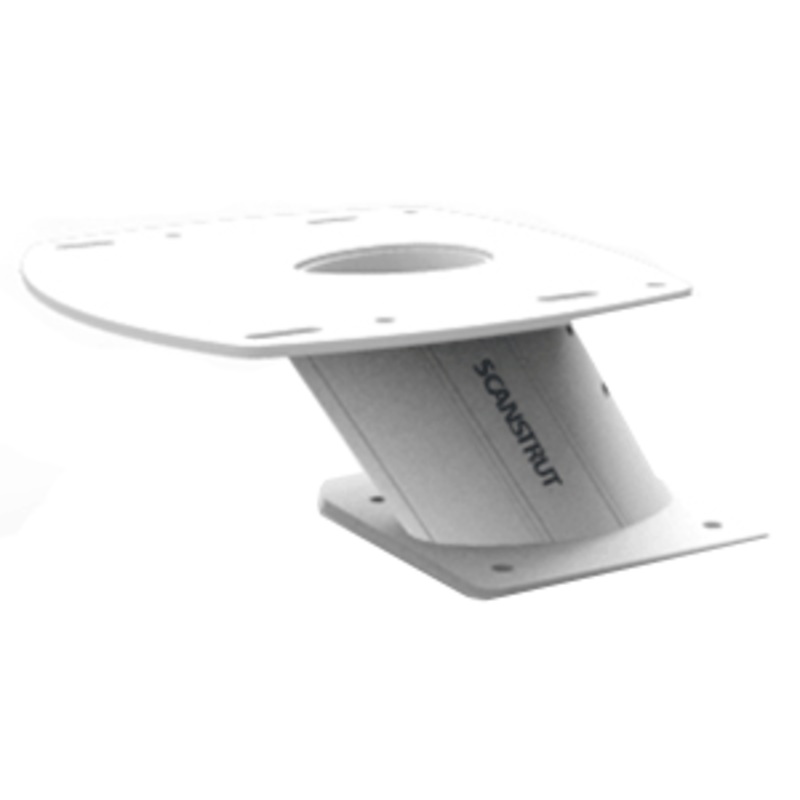 Scanstrut PowerTower 6" Aluminum 2kW/4kW Raymarine, Garmin & Navico BR24/3G/4G - Forward Leaning