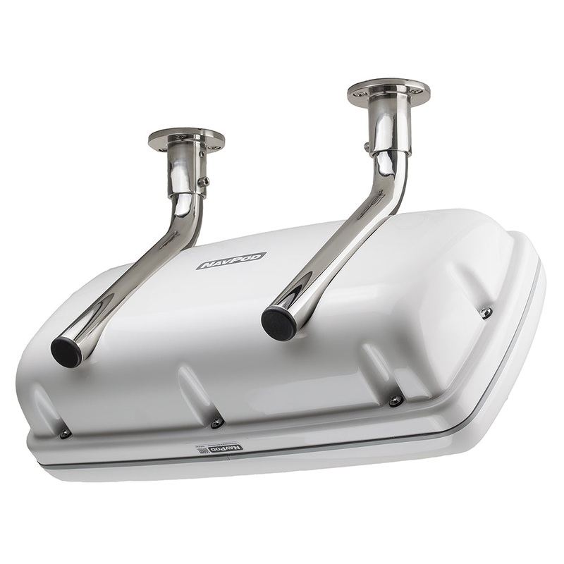 NavPod SystemPod Pre-Cut Simrad GO9/B&G Vulcan9 & 1 Instrument (Simrad IS42/B&G Triton/AP44 Square Hole) f/9.5" Wide Guard