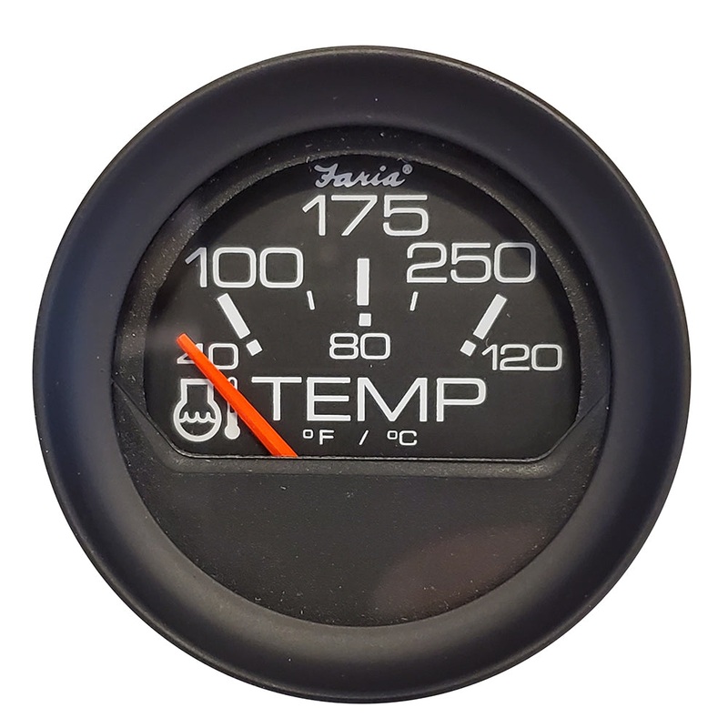Faria 2" Water Temperature Gauge (100-200F)