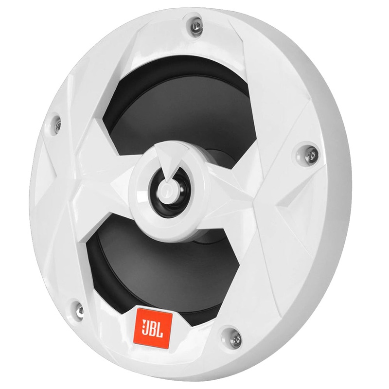 JBL MS65W 6.5" 225W Coaxial Marine Speaker - Non-Illuminated White Grill - Pair - Club Series