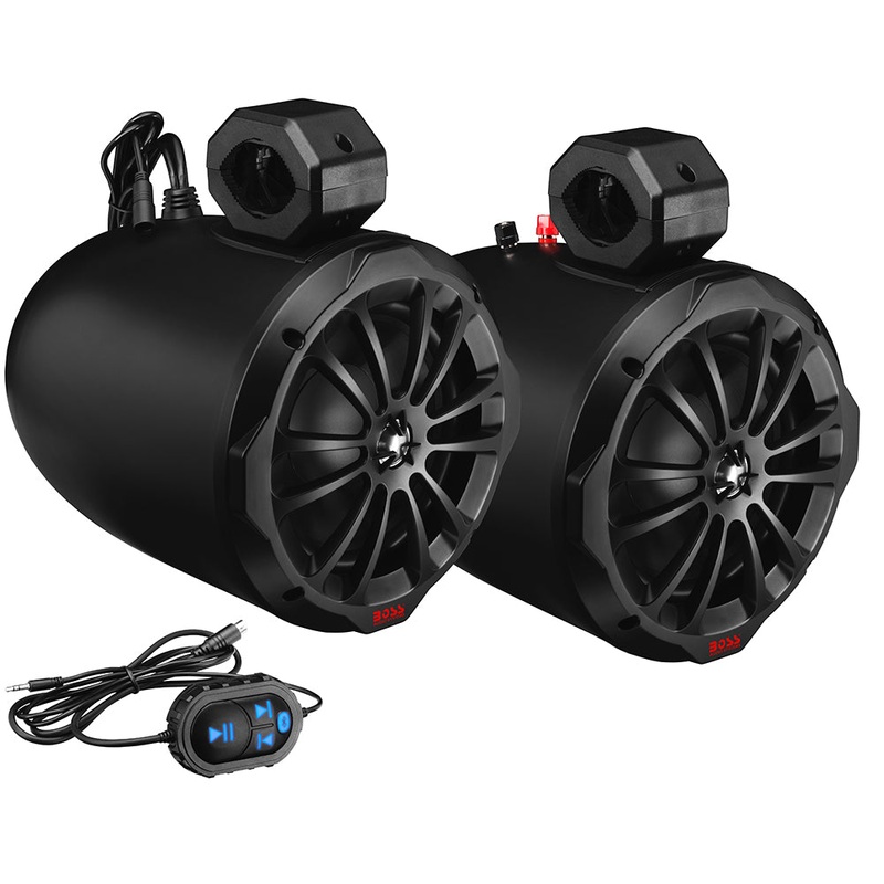 Boss Audio B82ABT 8" 2-Way Amplified Waketower Speakers w/Bluetooth Controller