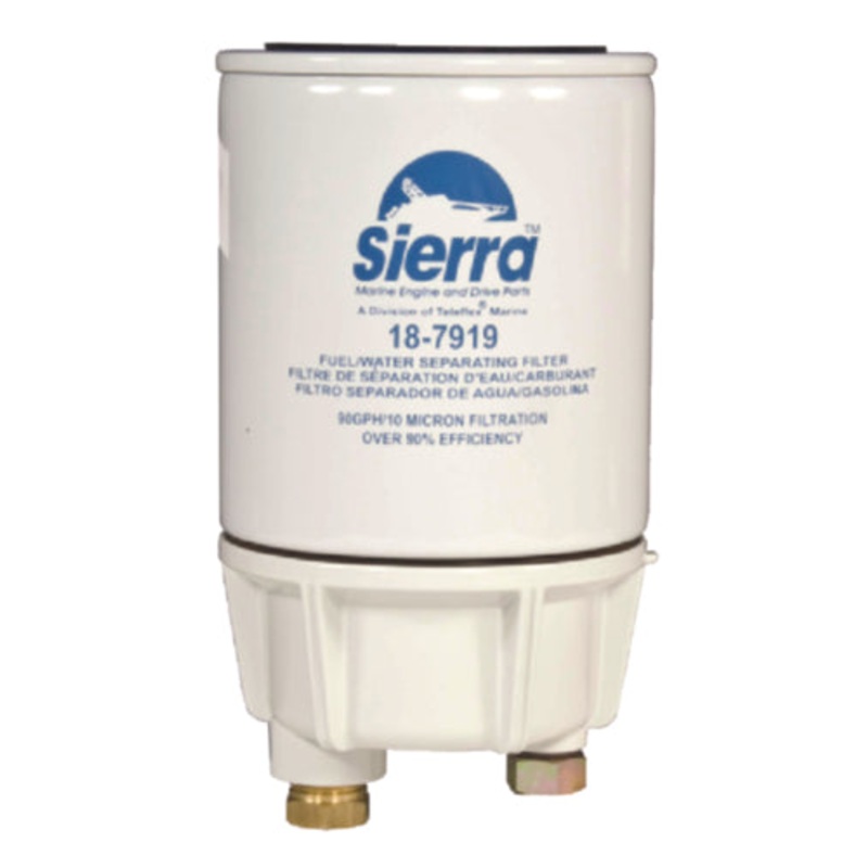 Sierra 18-7929 7929 Fuel/Water Separator Element w/Metal Collection Bowl
