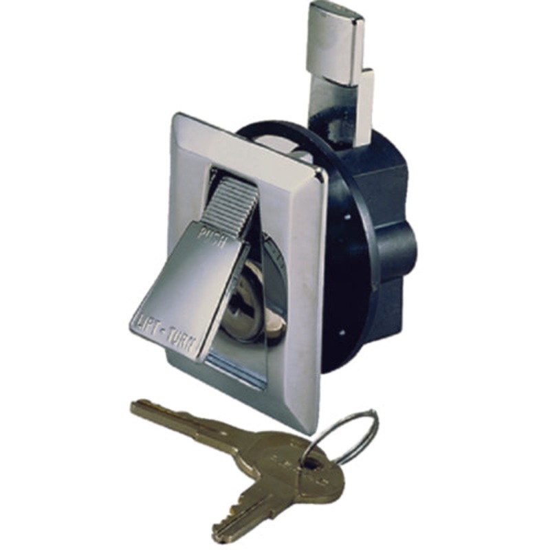 Perko 0921DP0CHR 2-1/4 X 2 Chr Flush Lock Wkey