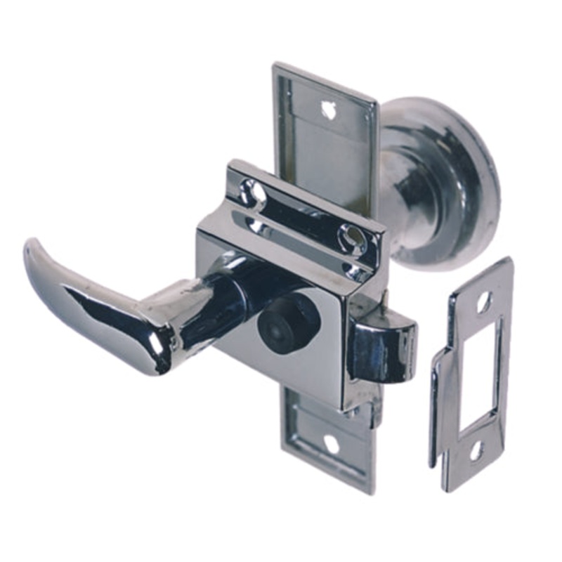 Perko 0930DP0CHR Rim Latch St Reverse Bevel w/Flush Strike