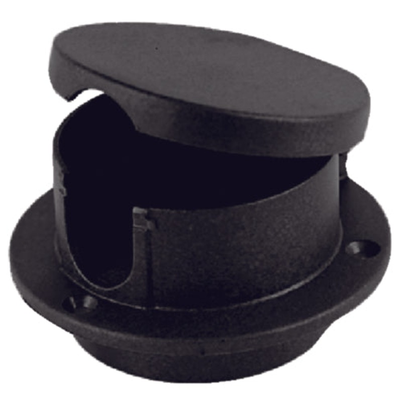Perko 1057DP0BLK Rope Deck Pipe Plastic Black