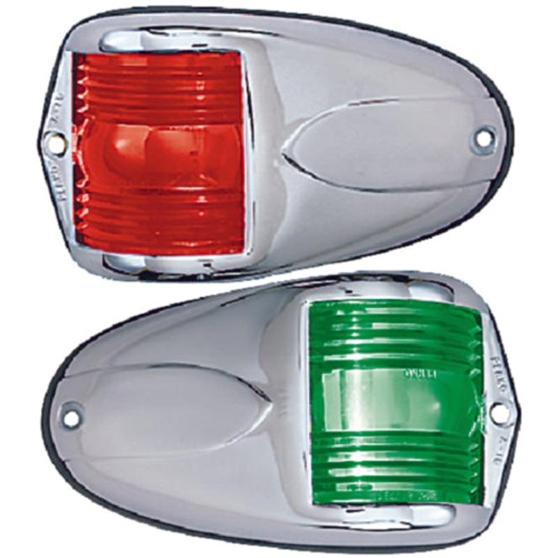 Perko 1264DP0CHR 12V Vert Mount Sidelight Pr