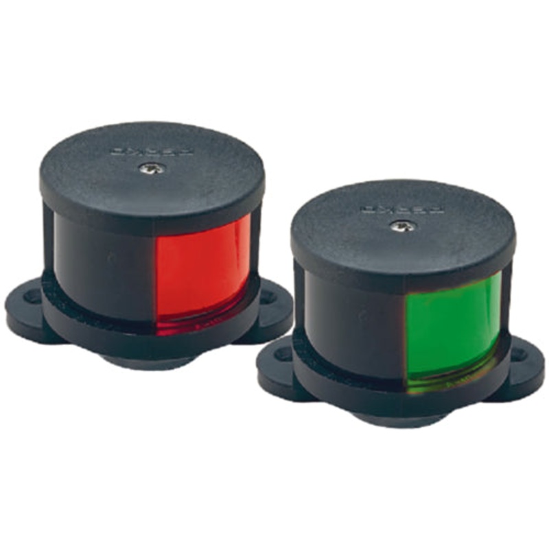 Perko 1601DP0BLK Sidelights 12V Base Down Pr/Cd
