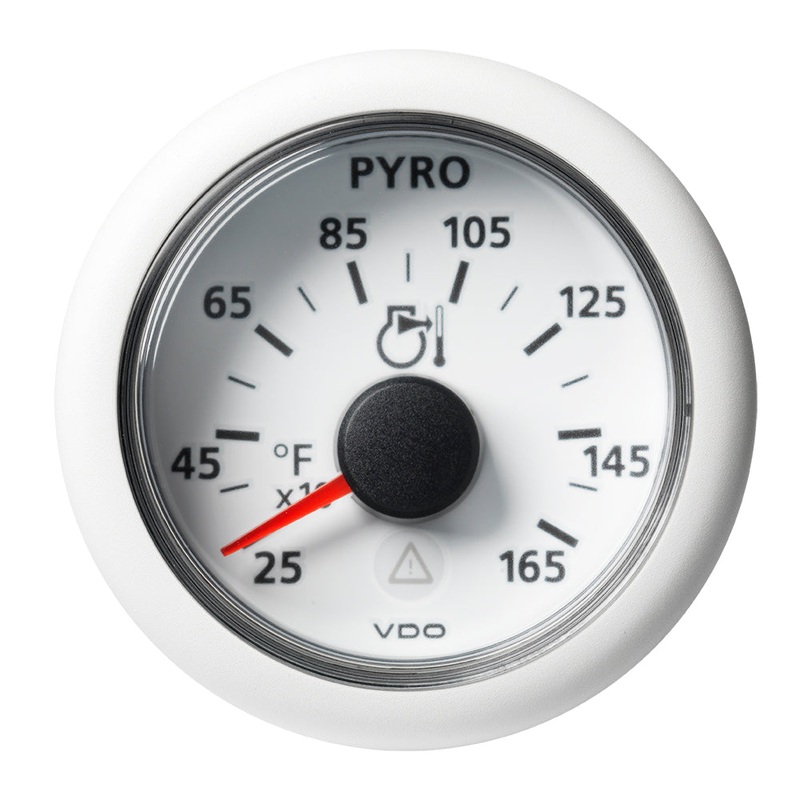 Veratron 52 MM (2-1/16") ViewLine Pyrometer - 250 to 1650F - White Dial & Bezel