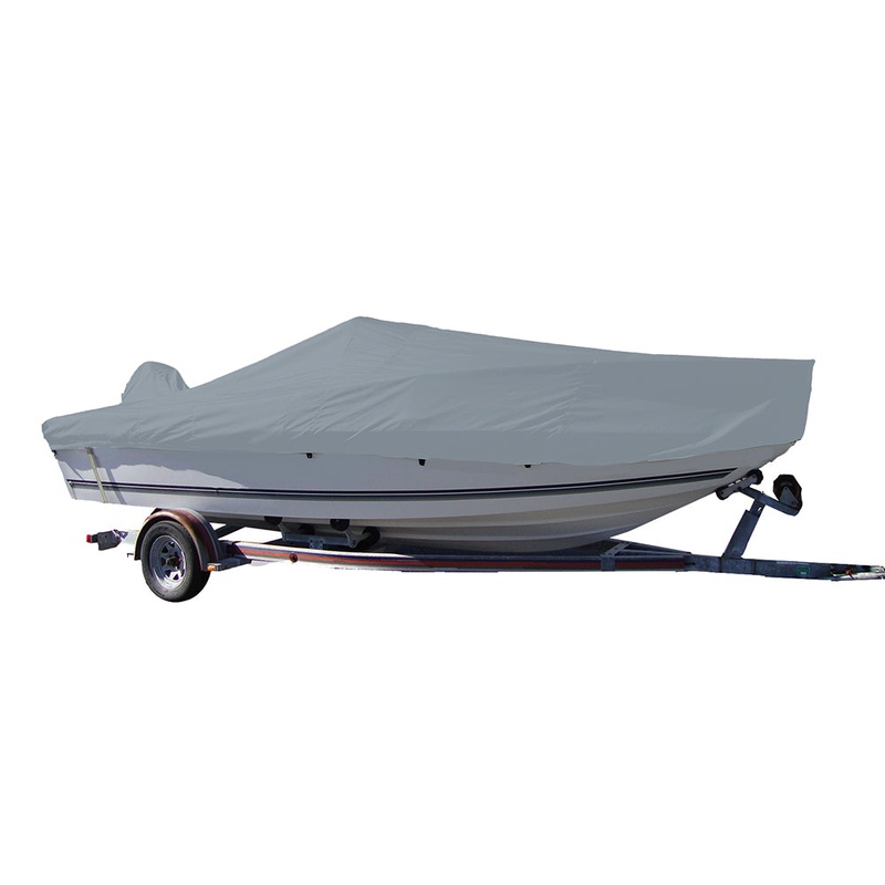 Carver Performance Poly-Guard Styled-to-Fit Boat Cover f/19.5' V-Hull Center Console Fishing Boat - Grey