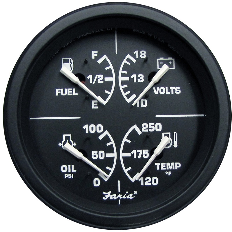 Faria Heavy-Duty 4" Multifunction - Black