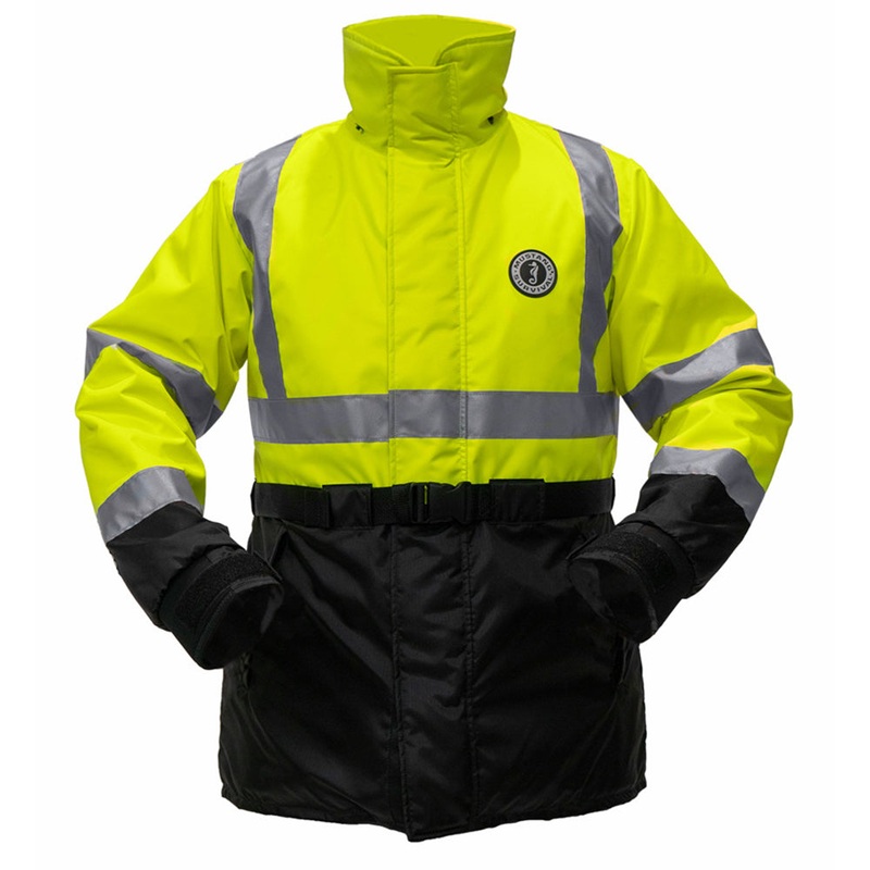 Mustang High Visibility Flotation Coat - Fluorescent Yellow/Green - X-Large