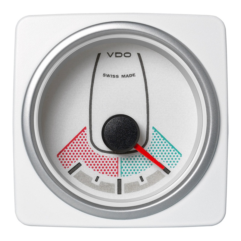Veratron 52 MM (2-1/16") AcquaLink Rudder Angle Gauge 90 - White Dial & Bezel