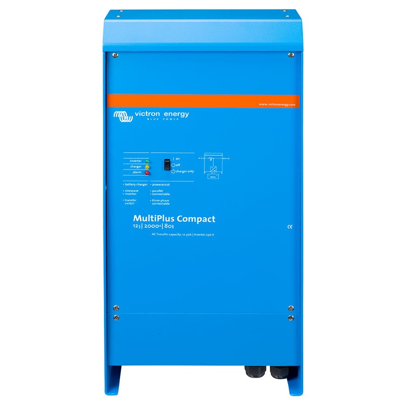 Victron MultiPlus Inverter/Charger 12 VDC - 2000W - 80AMP Battery Charger - 50AMP Transfer Switch