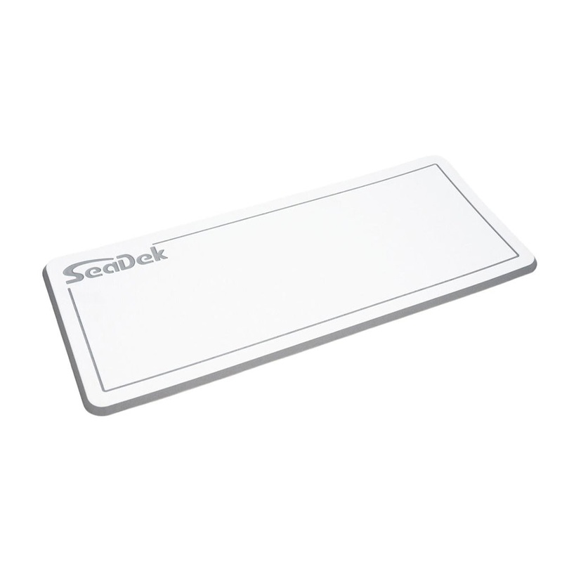 SeaDek Dual Density Helm Pad - 16" x 39" 20mm - Large - White/Storm Gray w/Routed SD Logo