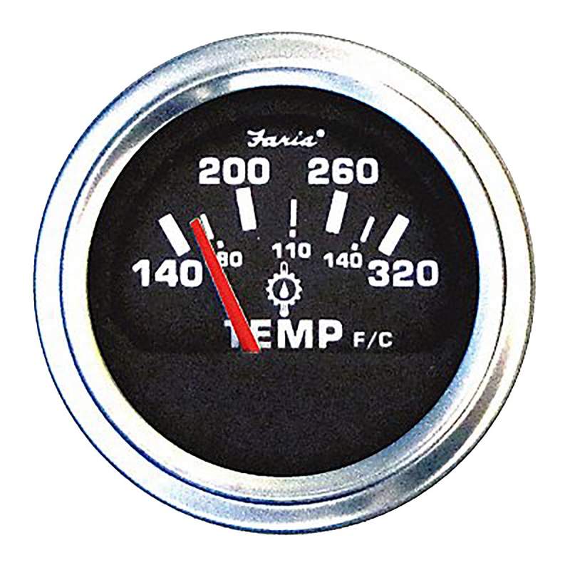 Faria Heavy Duty - 2" Oil Temp Gauge (140-320 F)