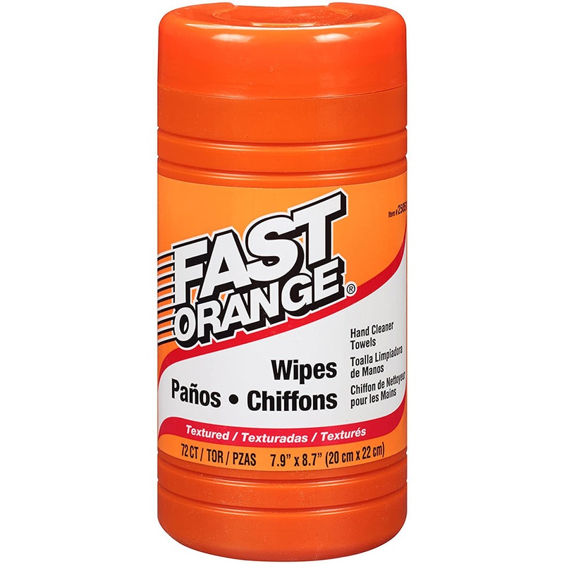 Permatex Fast Orange Heavy Duty Hand Cleaner Wipes - 72-Piece