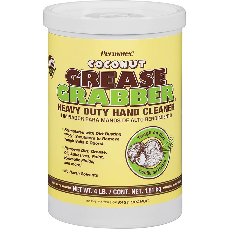Permatex Grease Grabber Coconut Hand Cleaner Tub - 4lb