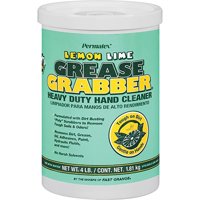 Permatex Grease Grabber Lemon Lime Hand Cleaner Tub - 4lb