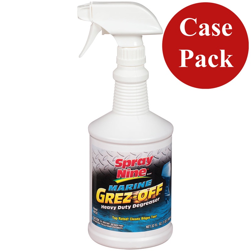 Spray Nine Marine Grez-Off Heavy Duty Degreaser - 32oz Round Bottle *12-Pack