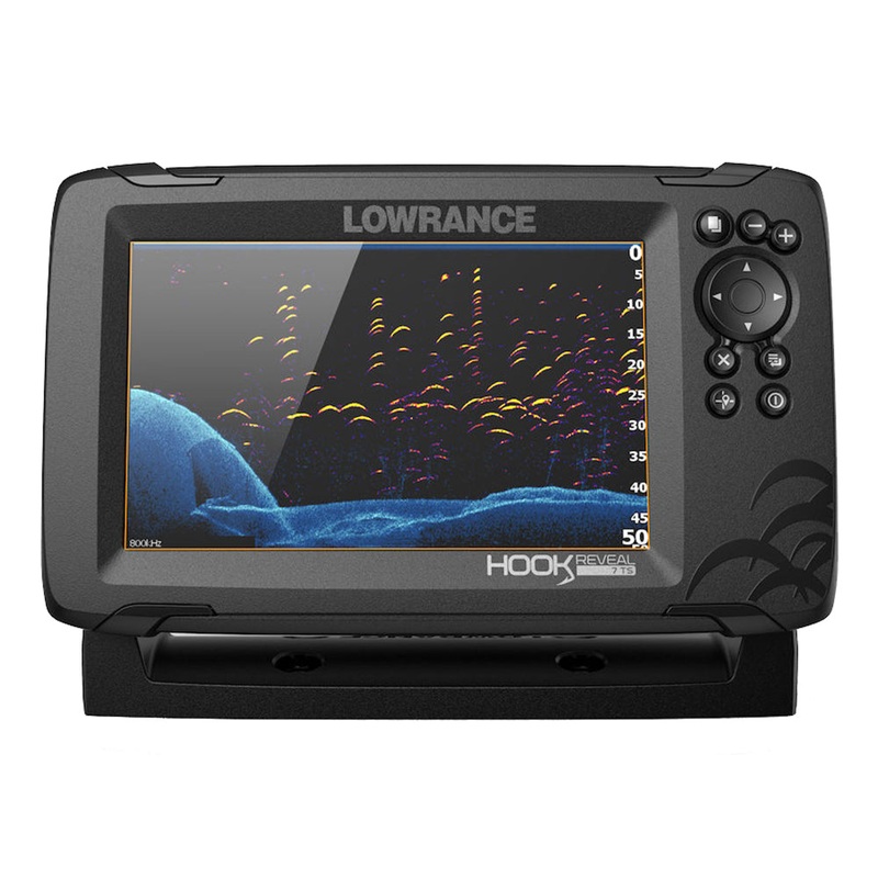 Lowrance HOOK Reveal 7 Combo w/SplitShot Transom Mount & Navionics+ Chart