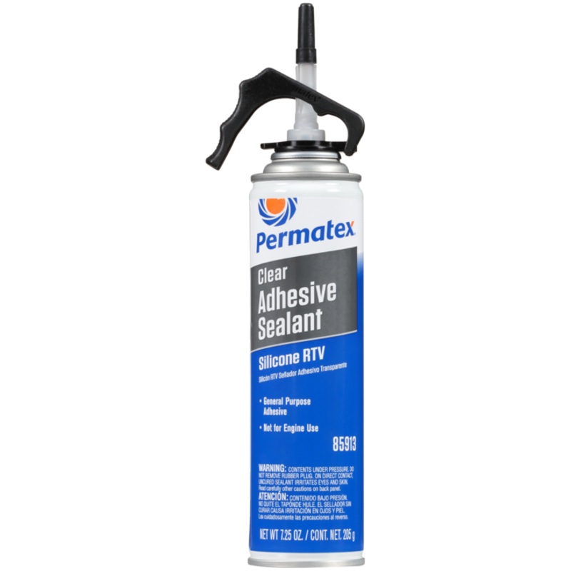 Permatex Clear RTV Silicone Adhesive Sealant - 7.25oz