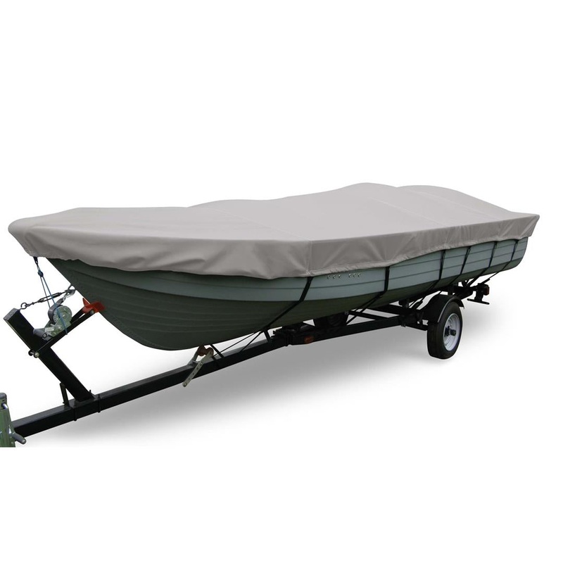 Carver Flex-Fit PRO Polyester Size 1 Boat Cover f/V-Hull Fishing Boats & Jon Boats - Grey
