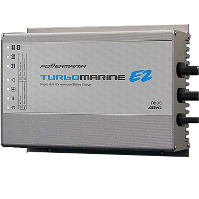 Powermania Turbo M108E2 8 Amp Single Bank 12VDC Waterproof Charger