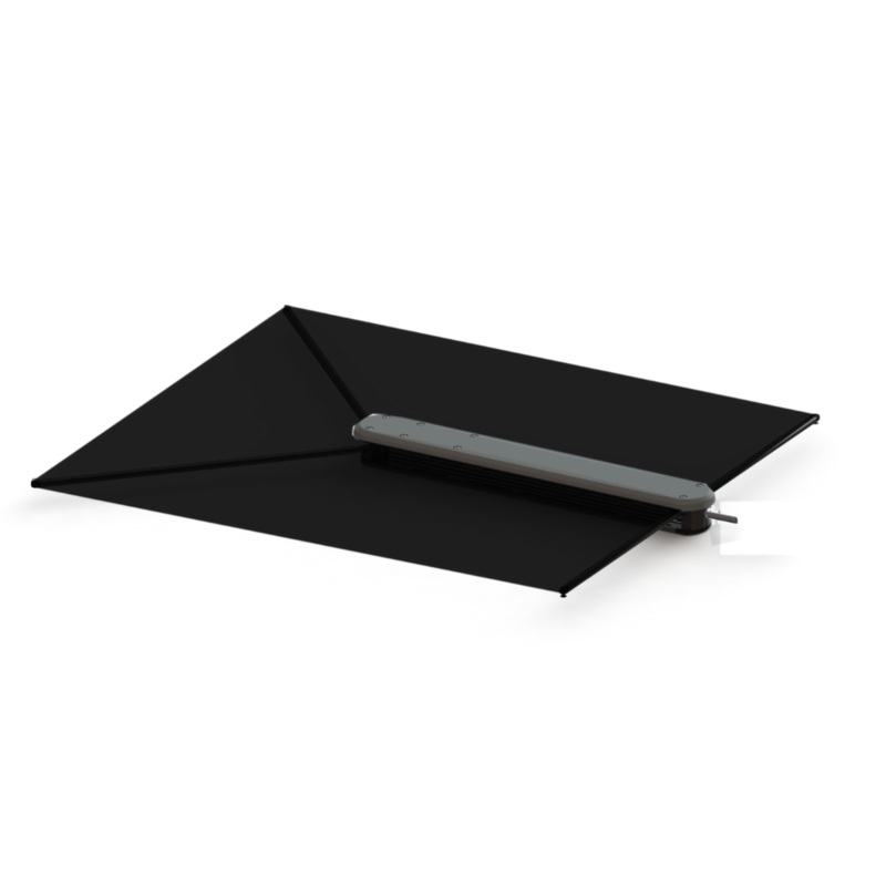 TACO ShadeFin w/Black Fabric, Bag & Fixed Rod Holder Mount Kit