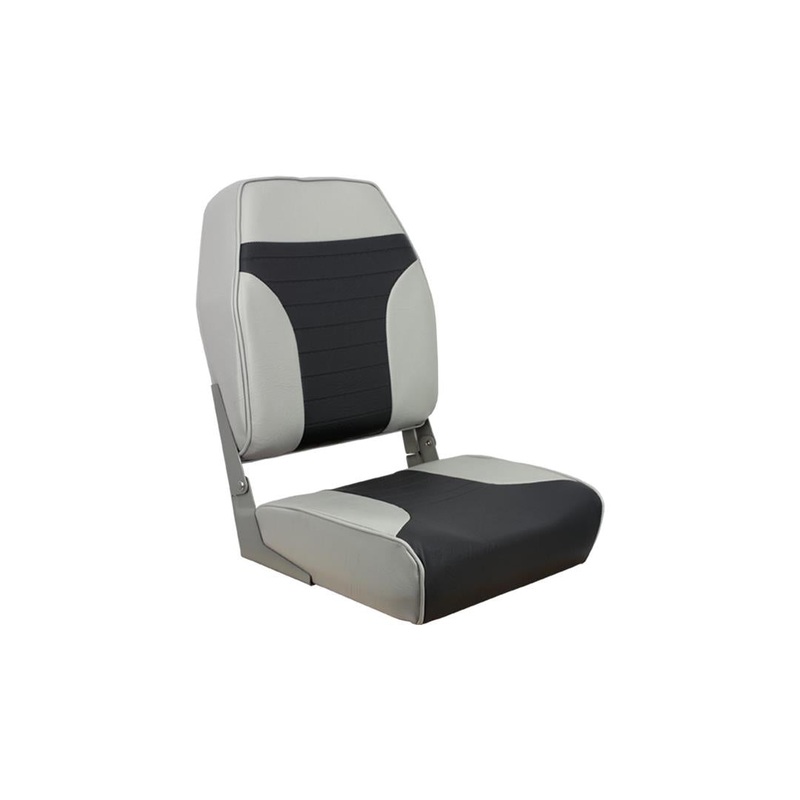 Springfield High Back Multi-Color Folding Seat - Grey/Charcoal