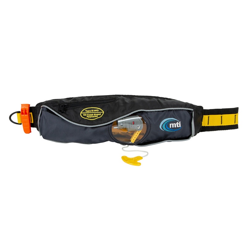 MTI 2.0 Inflatable Life Vest - Manual - Black/Grey