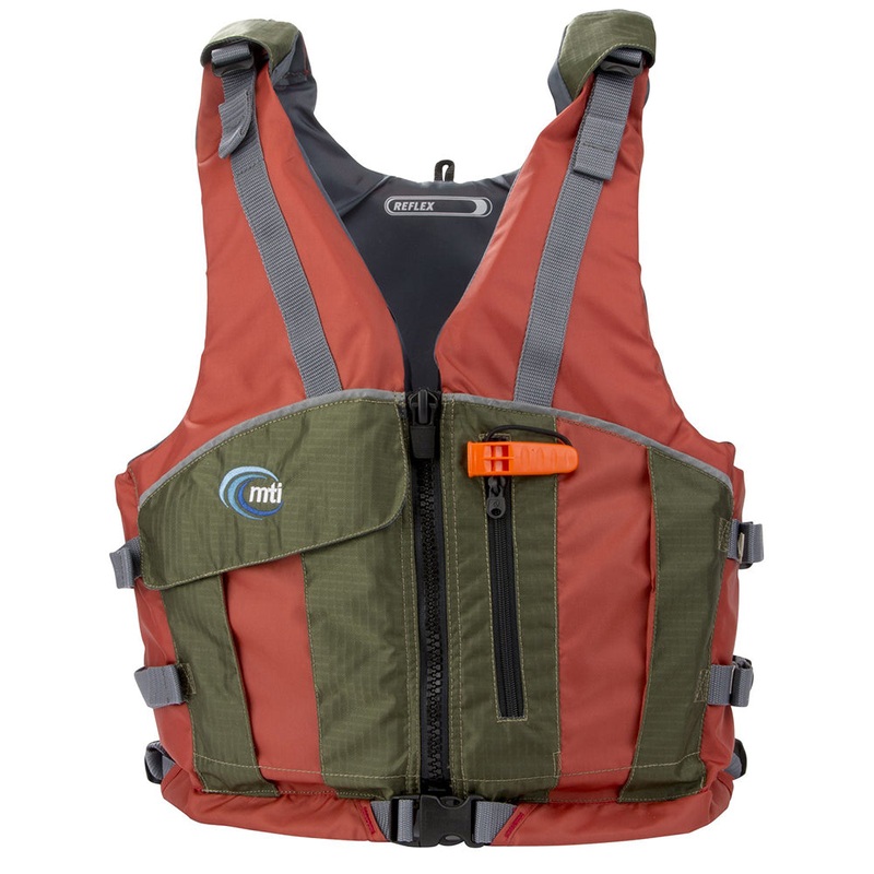 MTI Reflex Paddling Life Jacket - Copper/Olive - X-Small/Small