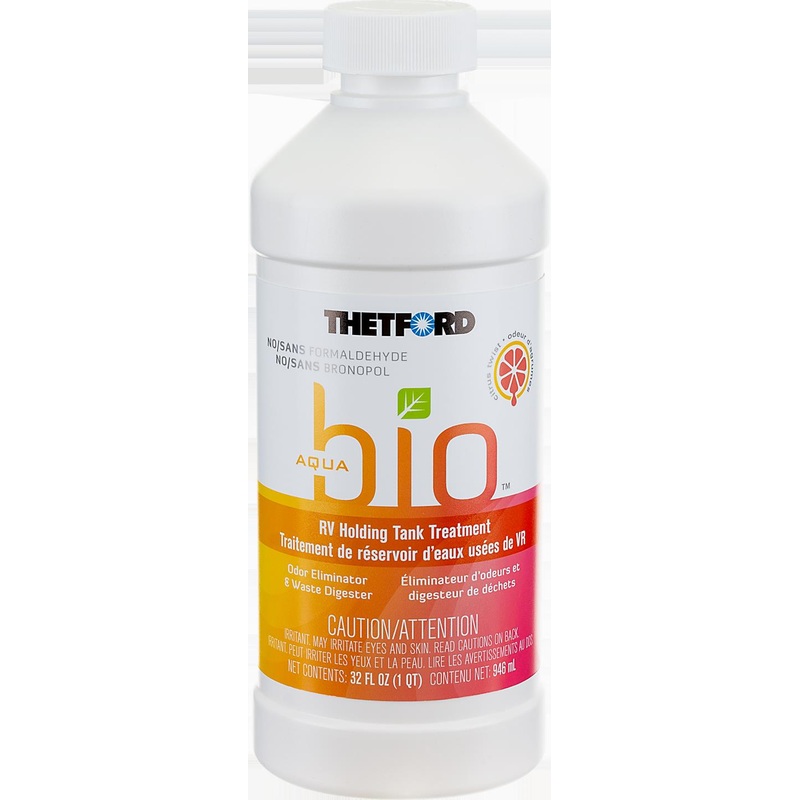 Thetford AquaBio RV Holding Tank Treatment - Citrus Twist Scent - Formaldehyde Free - 32oz