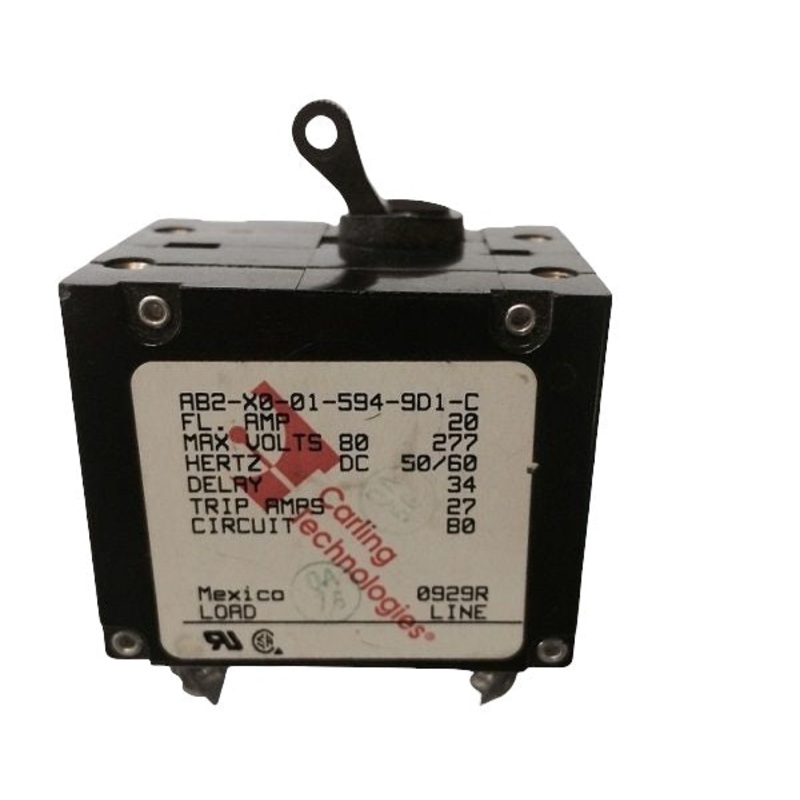 Newmar 30 Amp Double Pole Breaker W/ Black Throw