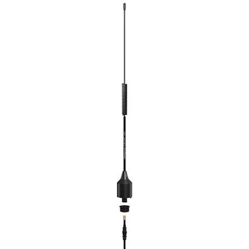 Shakespeare 5415 2' Black 3DB Low Profile VHF Antenna Stainless Steel