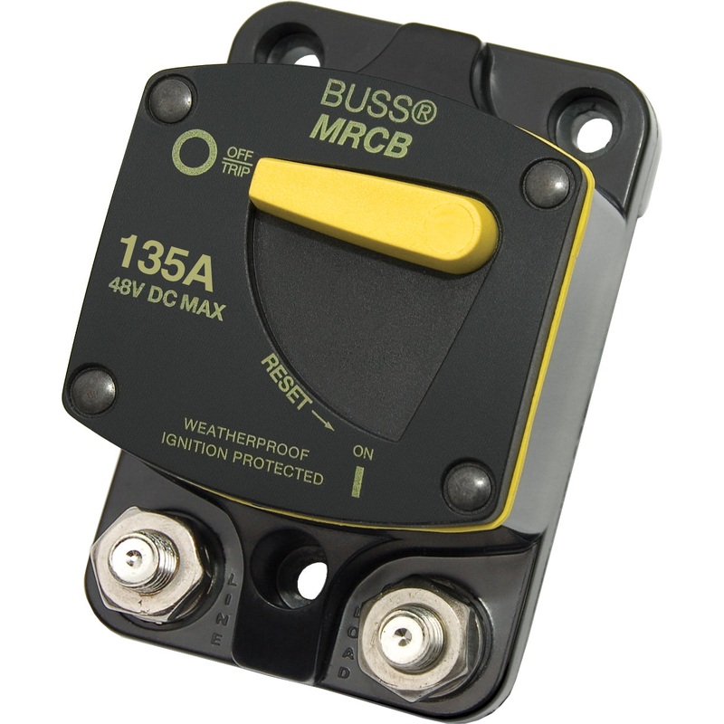 Blue Sea 7147 - 187-Series 135 Amp Circuit Breaker Surface Mount