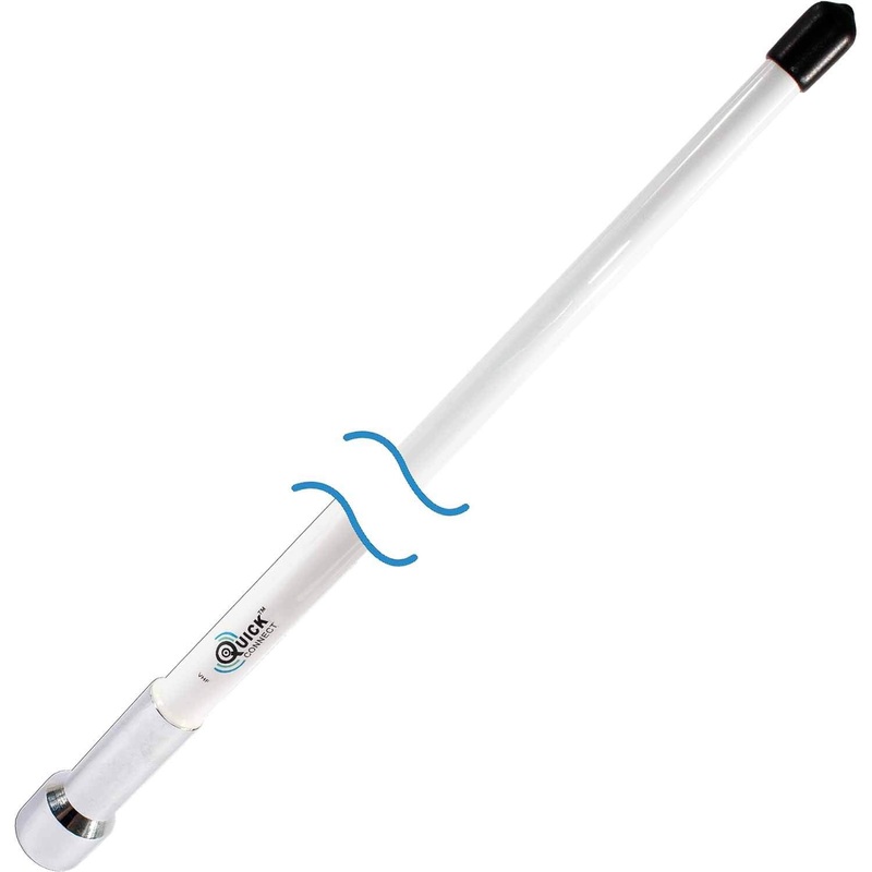 Shakespeare Quick Connect 4' VHF Antenna Chrome Ferrule