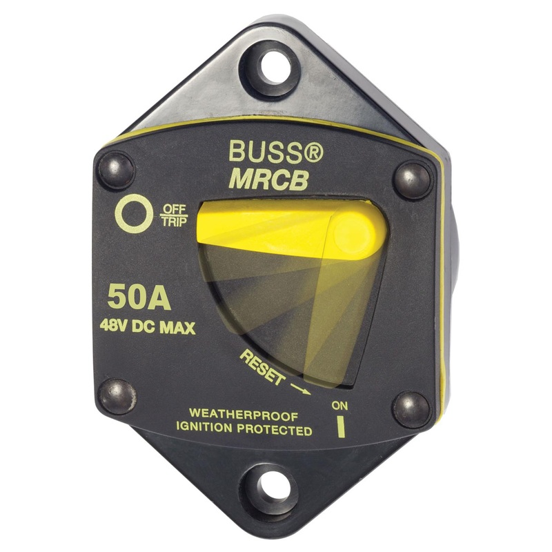 Blue Sea 7039 - 187-Series 50 Amp Circuit Breaker Panel Mount