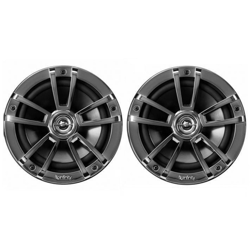 Infinity 622MB Bulk Speaker Pair Black and Chrome No Screws or Wire