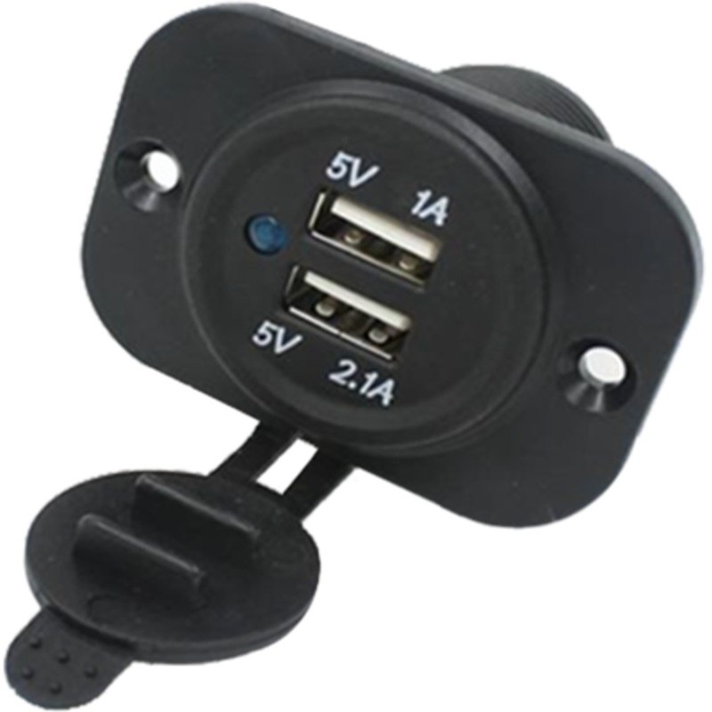 KJM Dual USB Charger, Panel Mount