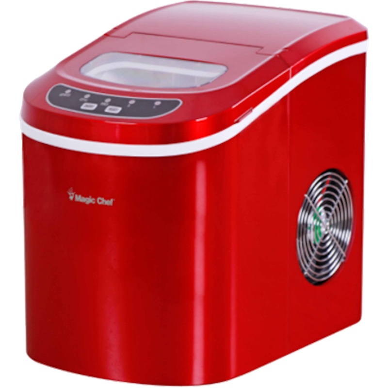 Ice Maker, 27 lbs/day, Portable, Red