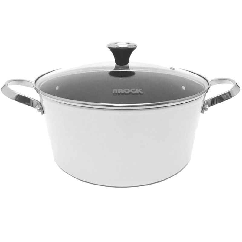 The Rock Stock Pot, 7.2 Qt, White