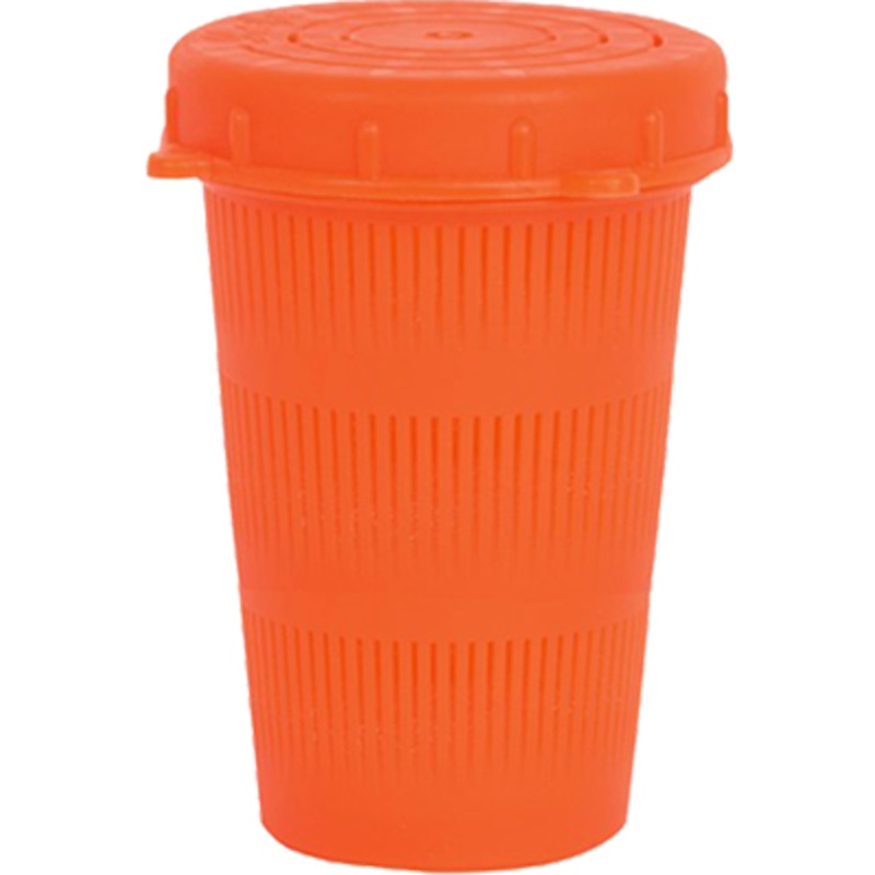 Vented Bait Jar, 1 Liter, Flour. Orange